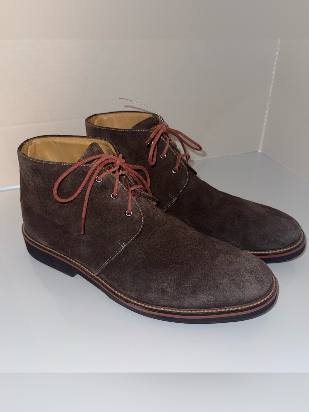 MARTIN DINGMAN Classic Men's Brown Suede Chukka Boots 11M